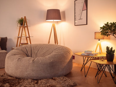 Créer un coin cinéma cosy avec nos poufs XXL