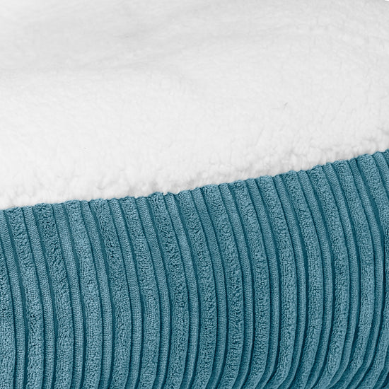 Lit pour Chien, Taille XL - Sherpa & Côtelé Mer Égée 03