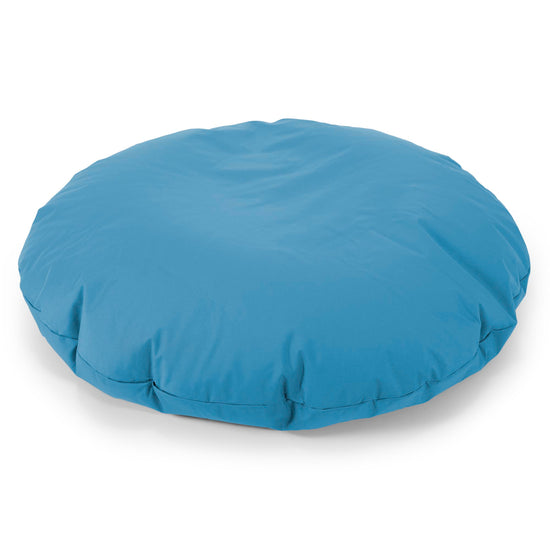 Flexforma Pouf Rond pour Enfant 2-14 ans - Entretien Facile Bleu Turquoise 01