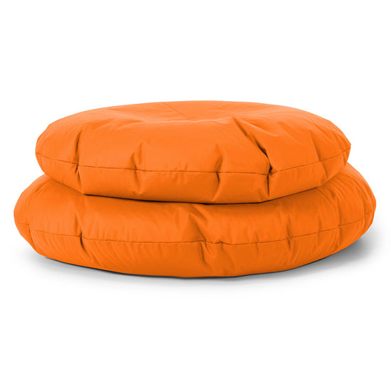 Flexforma Pouf Géant Rond pour Adulte - Entretien Facile Orange 03