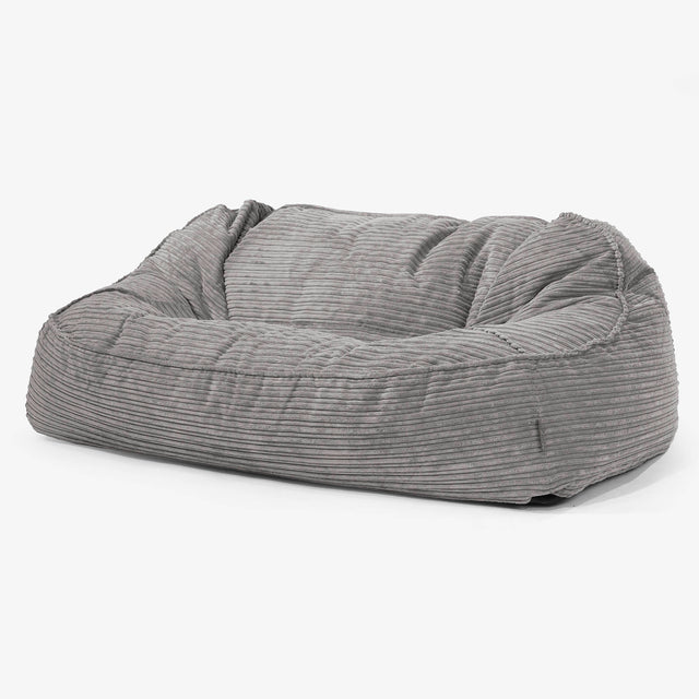 Le Canapé Pouf Géant Doudou - Côtelé Anthracite 01