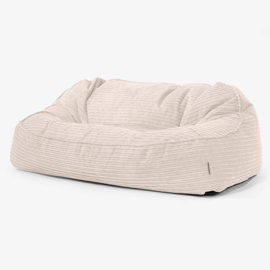 Le Canapé Pouf Géant Doudou - Côtelé Ivoire 01