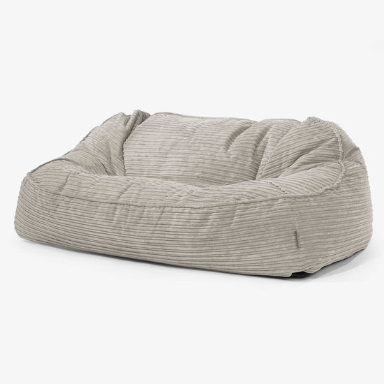 Le Canapé Pouf Géant Doudou - Côtelé Vison 01
