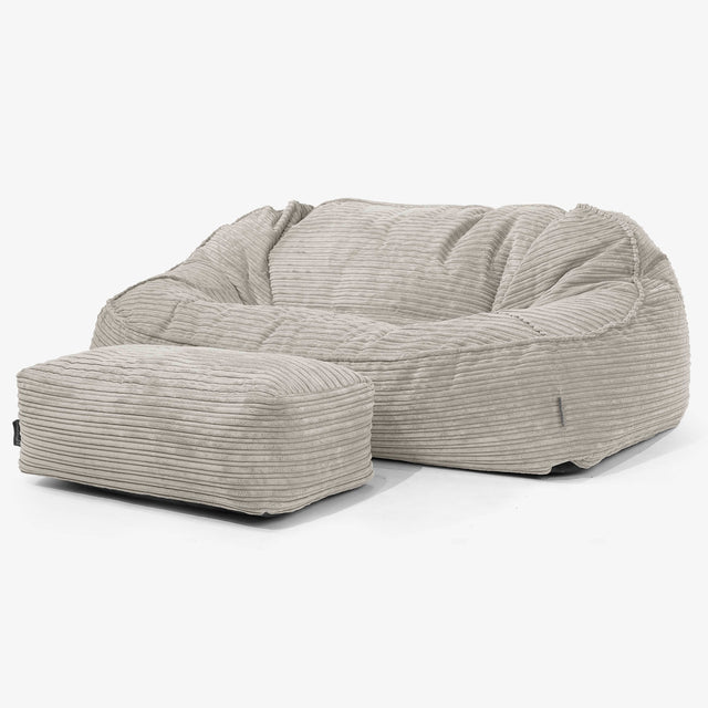 Le Canapé Pouf Géant Doudou - Côtelé Vison 02