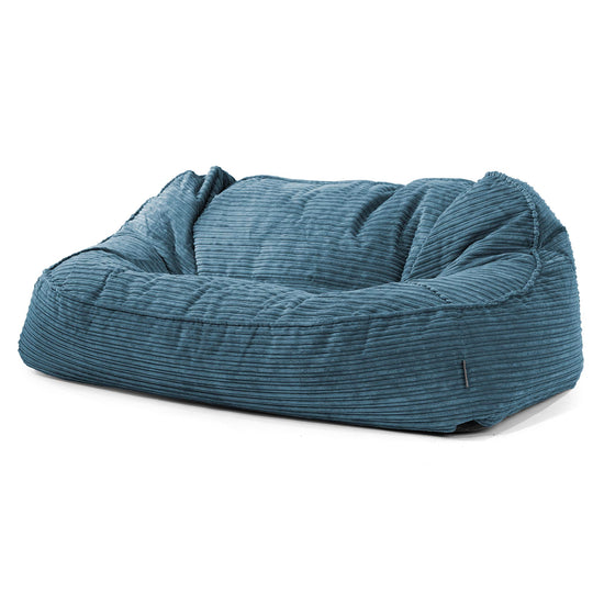 Le Canapé Pouf Géant Doudou - Côtelé Bleu Marine 01