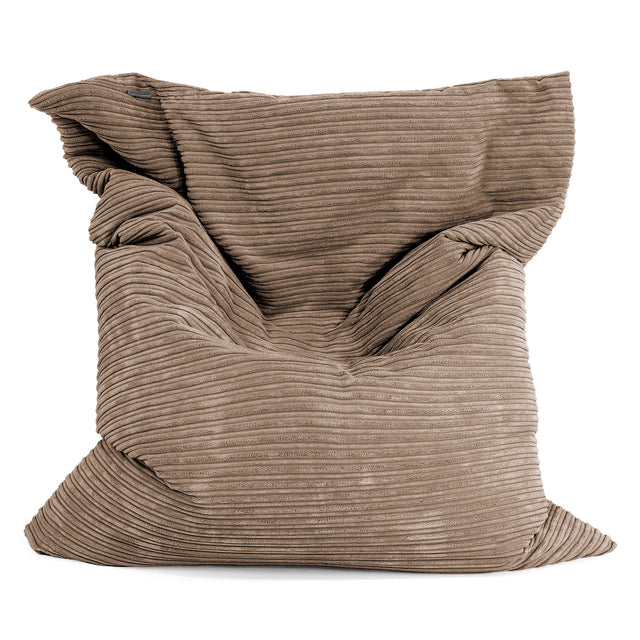 Pouf Géant XXL - Côtelé Moka 01