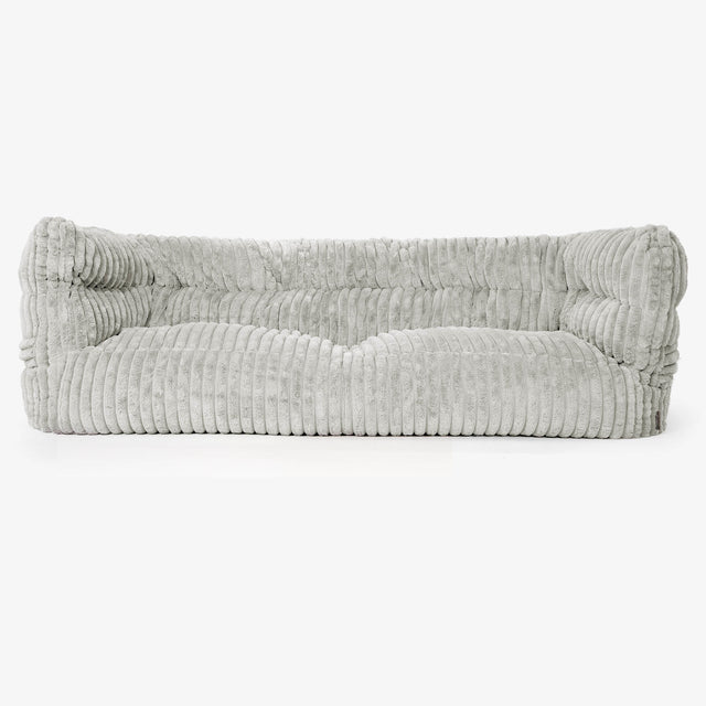 Canapé Pouf Albert 3 places 2.0 - Velours Côtelé Ultra Pelucheux Vert Sauge 01