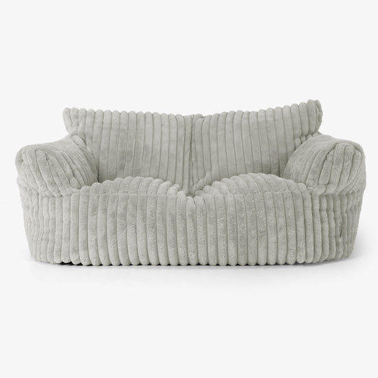 Joséphine Canapé Pouf - Velours Côtelé Ultra Pelucheux Vert Sauge 01