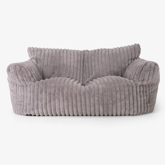 Joséphine Canapé Pouf - Velours Côtelé Ultra Pelucheux Vison 01