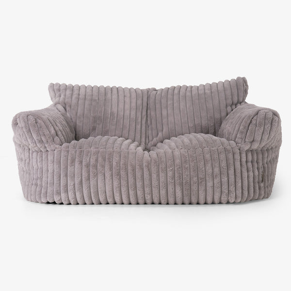 Joséphine Canapé Pouf - Velours Côtelé Ultra Pelucheux Vison 01