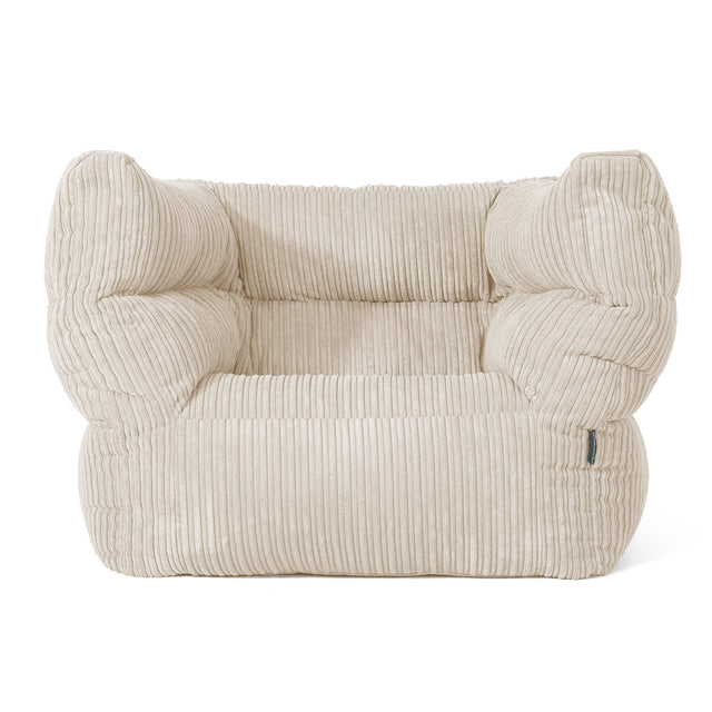 Albert Pouf Fauteuil Design 2.0 - Côtelé Crème 01