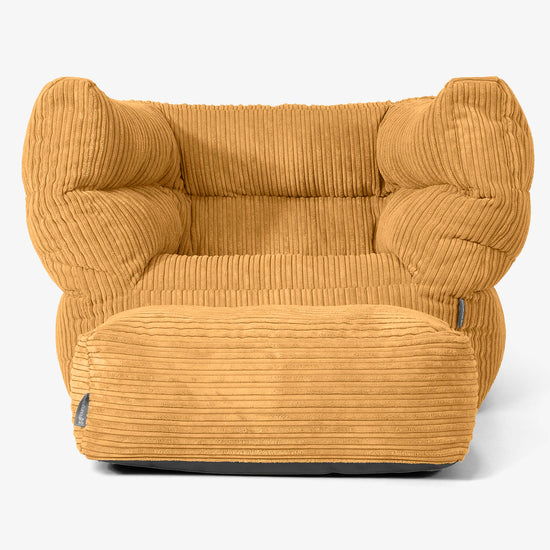 Albert Pouf Fauteuil Design - Miel doré 02