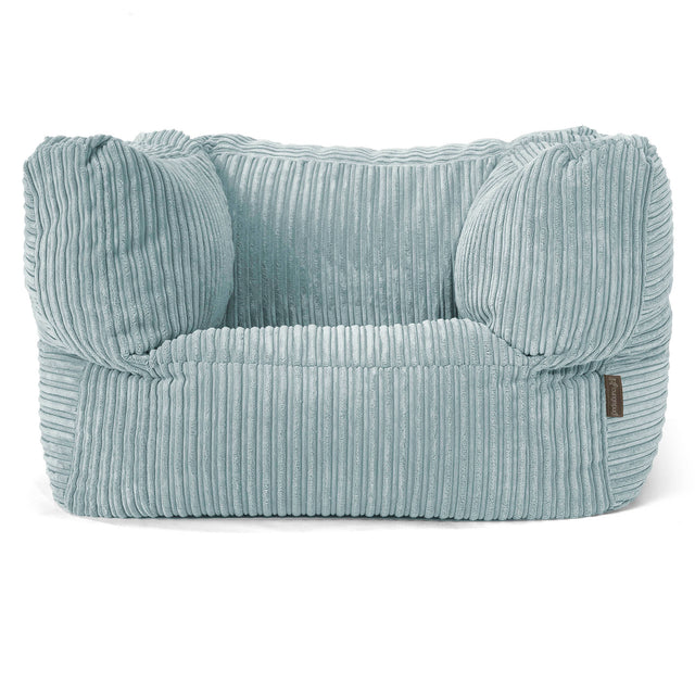 Albert Pouf Fauteuil Design - Côtelé Verte Menthe 01