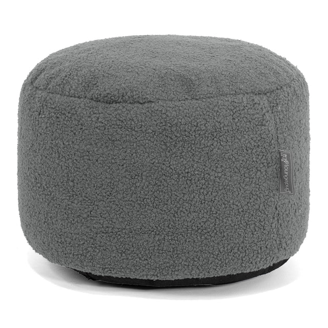 Petit Repose Pied - Bouclé Gris 01