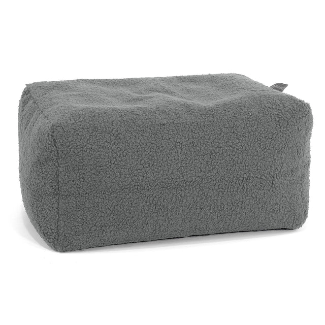 Petit Repose Pied - Bouclé Gris 01