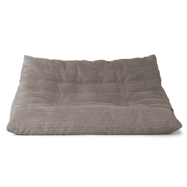 Canapé Pouf de Sol Noah - Côtelé Anthracite 01