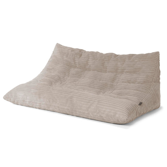 Canapé Pouf de Sol Noah - Côtelé Vison 02