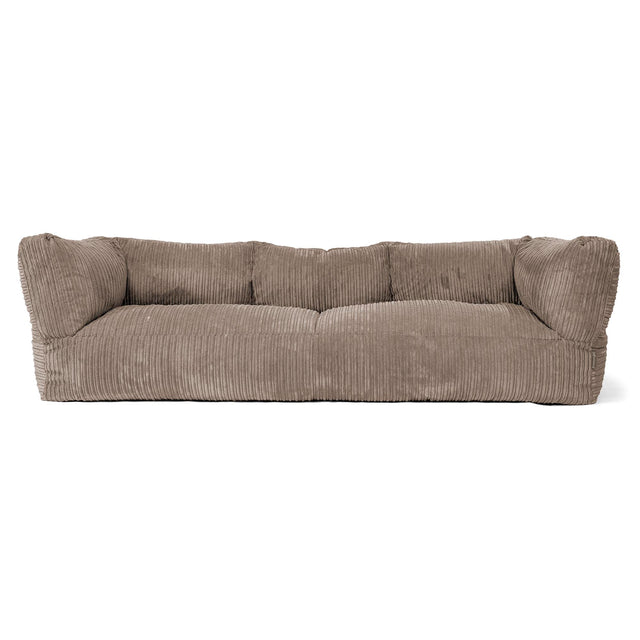 Canapé Pouf Albert 3 places - Côtelé Grège 01