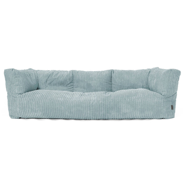 Canapé Pouf Albert 3 places - Côtelé Vert Menthe 01