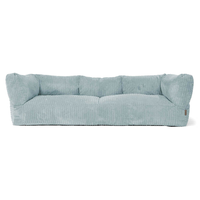Canapé Pouf Albert 3 places - Côtelé Vert Menthe 01