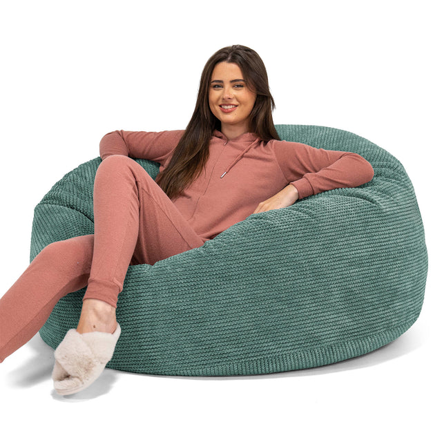 Canapé Pouf Géant Mammouth - Pompon Vert Mousse 01
