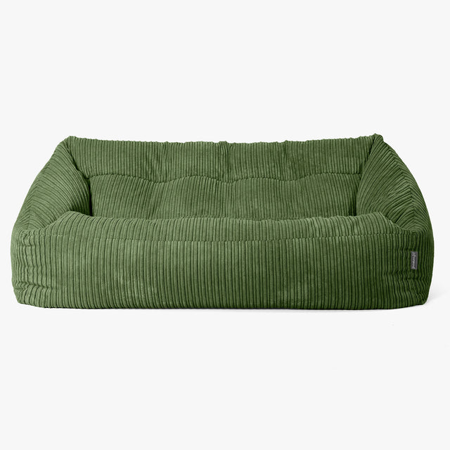 Canapé Pouf Maya - Côtelé Vert Forêt 01
