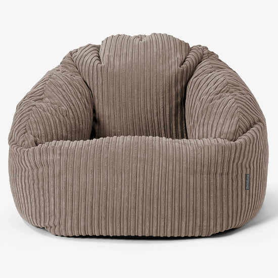 Pouf Chaise Bubble - Côtelé Grège 01