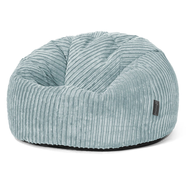 Pouf Poire Classique - Côtelé Vert Menthe 01