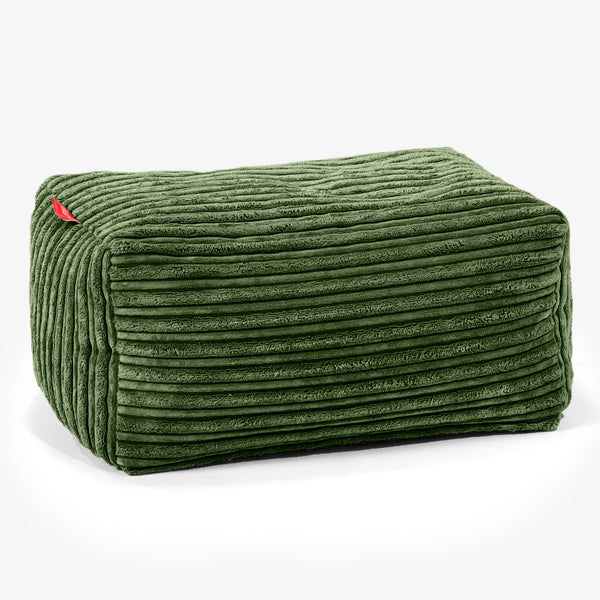 Petit Repose Pied - Côtelé Vert Forêt