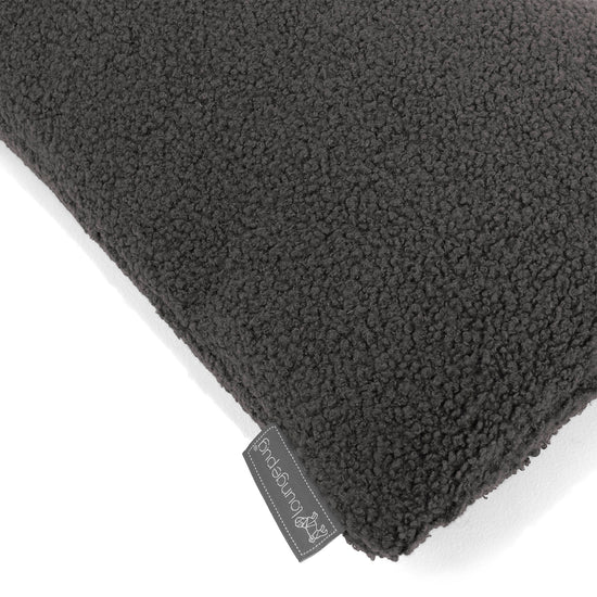 Housse de Coussin 47 x 47cm - Bouclé Anthracite 02