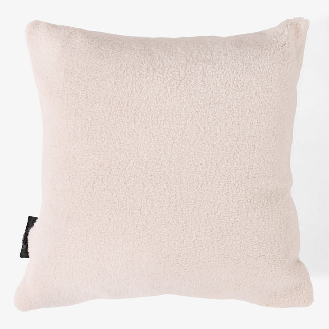 Coussin Chauffant 45 x 45cm - Sherpa Crème 01