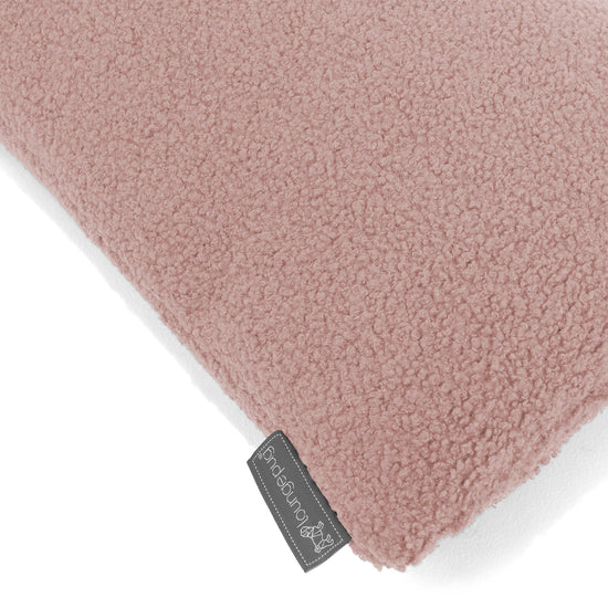 Housse de Coussin Rectangulaire 35 x 50cm - Bouclé Rose 02