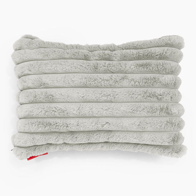 Housse de Coussin Rectangulaire 35 x 50cm - Velours Côtelé Ultra Pelucheux Vert Sauge 01