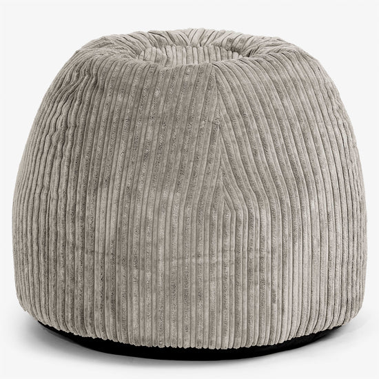 Fauteuil Pouf de Bureau Ergonomique - Côtelé Vison 01