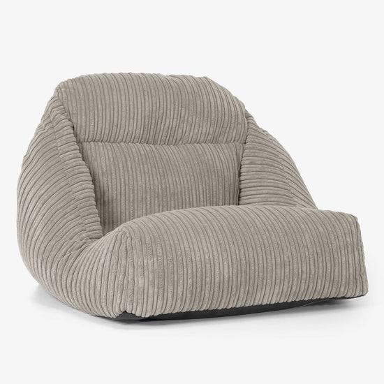 Fauteuil Pouf de Sol Aya - Côtelé Vison 01