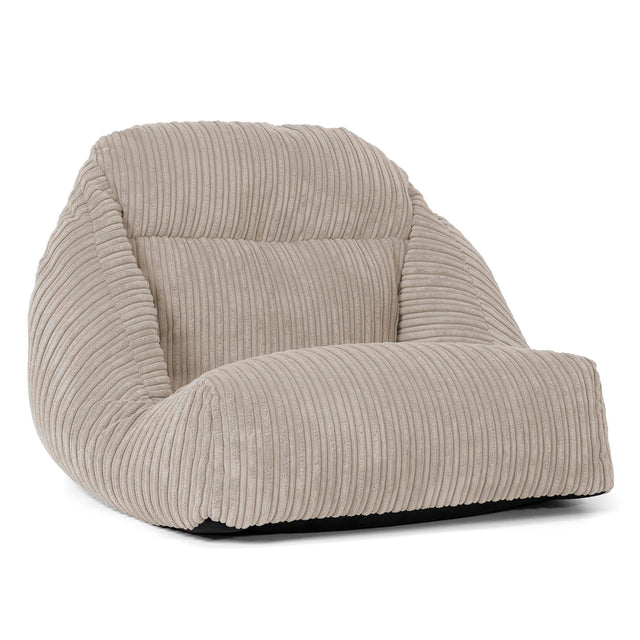 Fauteuil Pouf de Sol Aya - Côtelé Vison 01