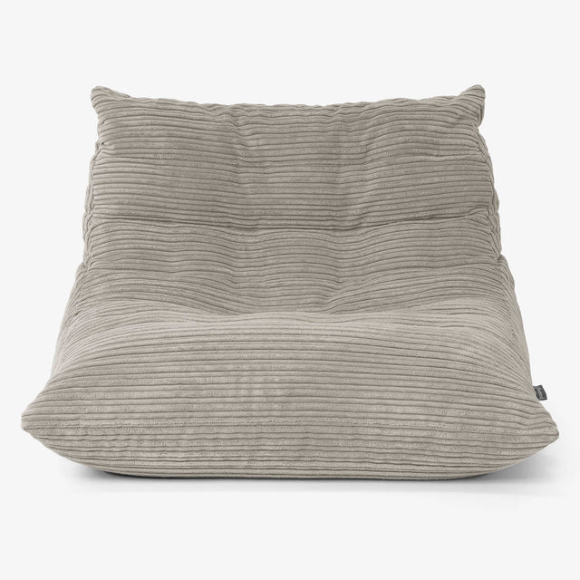 Fauteuil Pouf de Sol Noah - Côtelé Vison 01