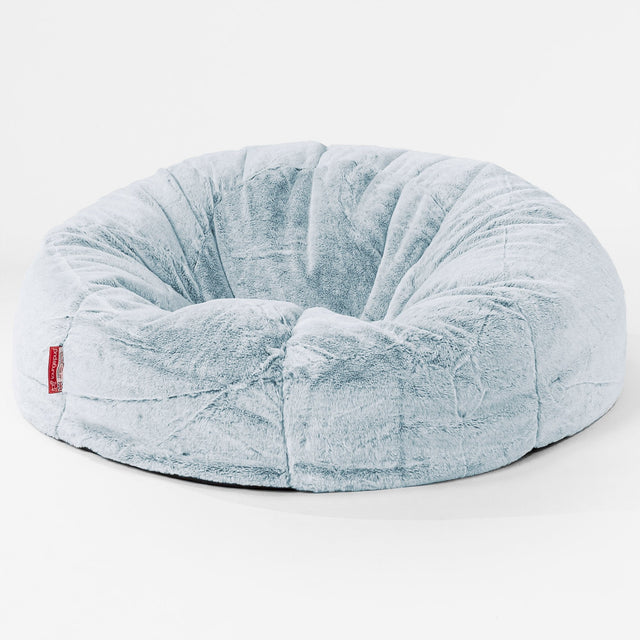 Pouf Canapé Classique Housse de Remplacement - Fausse Fourrure Lapin 01