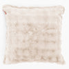 Grand Housse de Coussin 70 x 70cm - Fausse Fourrure à Bulles Crème 01