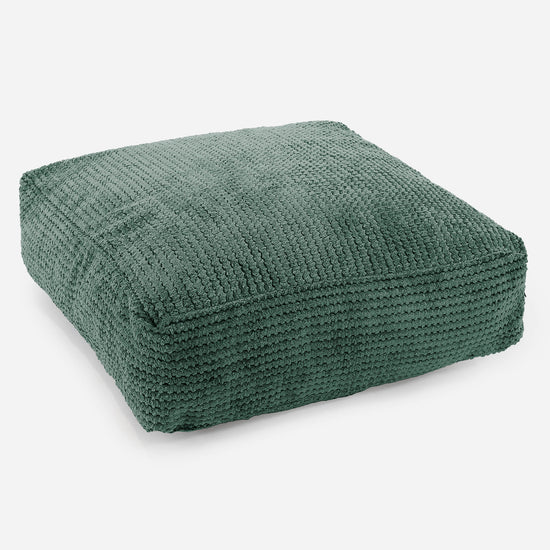 Grand Coussin de Sol - Pompon Vert Mousse 01