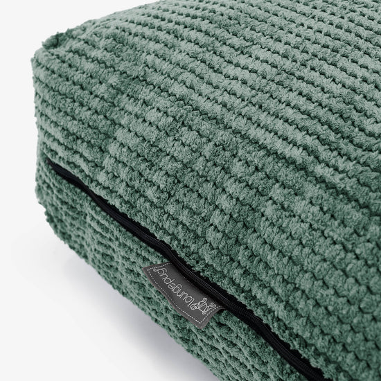 Grand Coussin de Sol - Pompon Vert Mousse 02