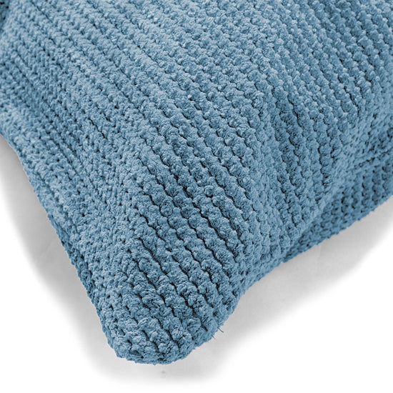 Grand Housse de Coussin 70 x 70cm - Pompon Bleu Ciel 03
