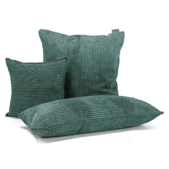 Grand Housse de Coussin 70 x 70cm - Pompon Vert Mousse 04