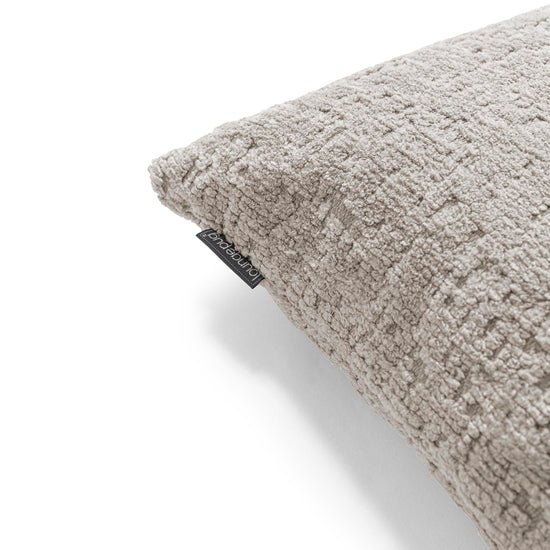 Housse de Coussin 47 x 47cm - Chenille Luxe Gris 02