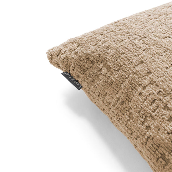 Housse de Coussin 47 x 47cm - Chenille Luxe Vison 02