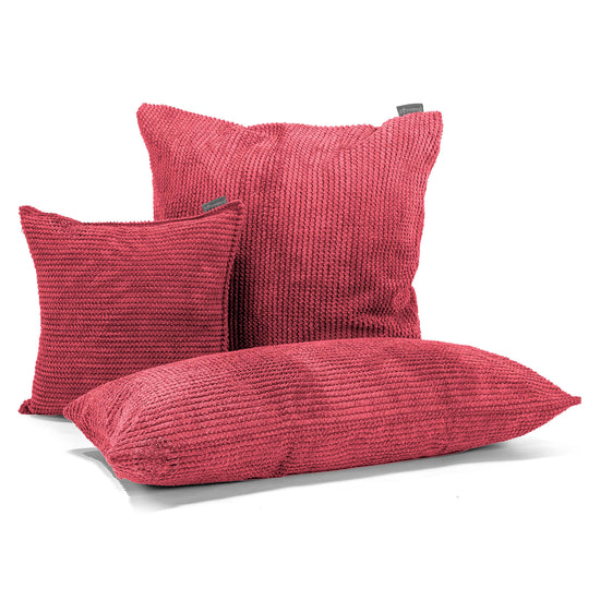 Housse de Coussin 47 x 47cm - Pompon Rouge pastel 04