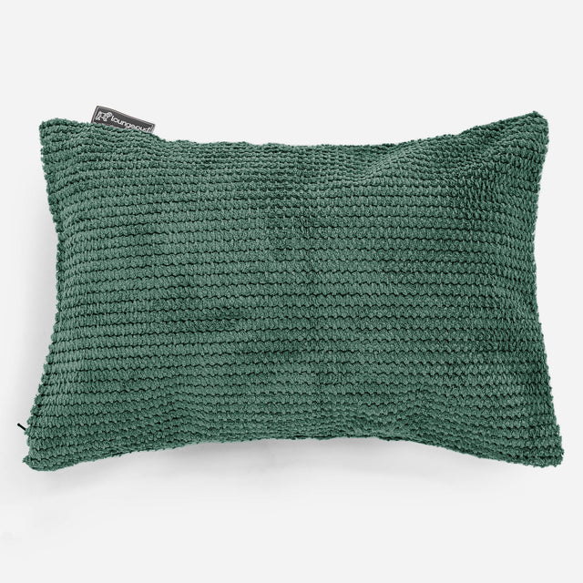 Housse de Coussin Rectangulaire 35 x 50cm - Pompon Vert Mousse 01