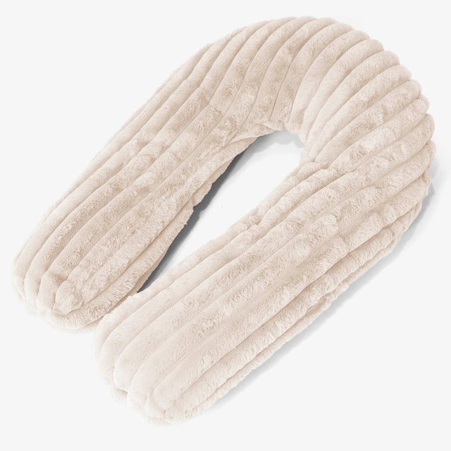 Oreiller Câlin Housse de Remplacement - Velours Côtelé Ultra Pelucheux 01