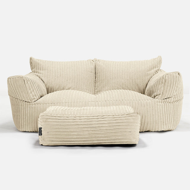 Joséphine Canapé Pouf - Côtelé Crème 02