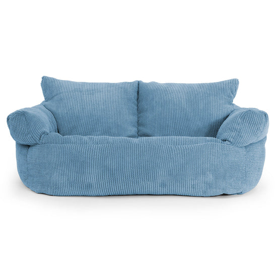 Joséphine Canapé Pouf - Pompon Bleu Ciel 01